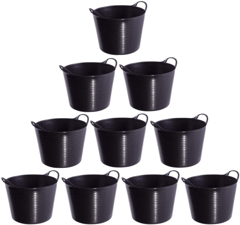Red Gorilla {Tubtrug} Black Recycled Tub Small 14 Litre - ONE CLICK SUPPLIES