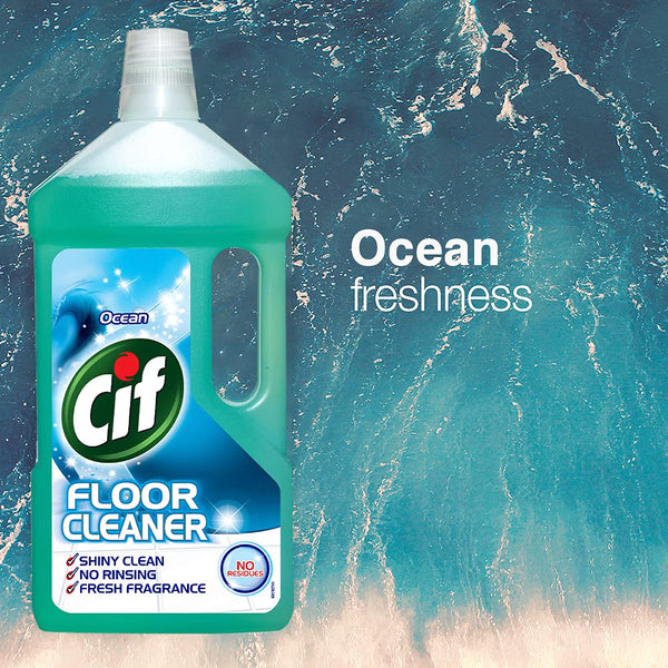 CIF Ocean Multipurpose Floor Cleaner with Shiny Clean & Fresh Fragrance 950ml - ONE CLICK SUPPLIES