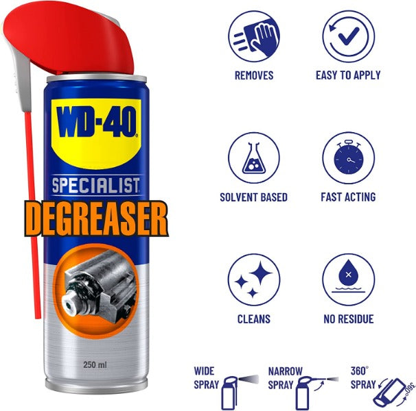 WD-40 44731 Specialist Fast Acting Degreaser 250ml - ONE CLICK SUPPLIES