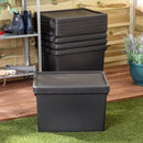 Wham Bam Black Recycled Storage Box 45 Litre - ONE CLICK SUPPLIES