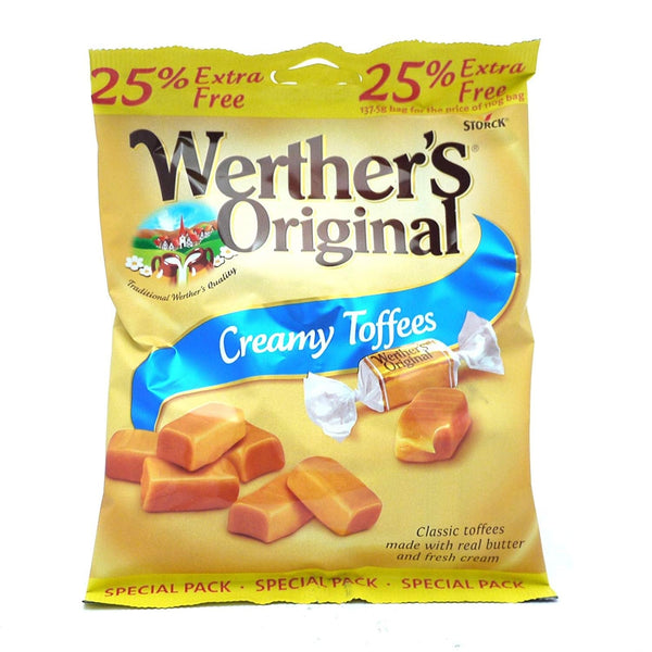 Werther's SUGAR FREE Creamy Toffee {Wrapped} 80g - ONE CLICK SUPPLIES