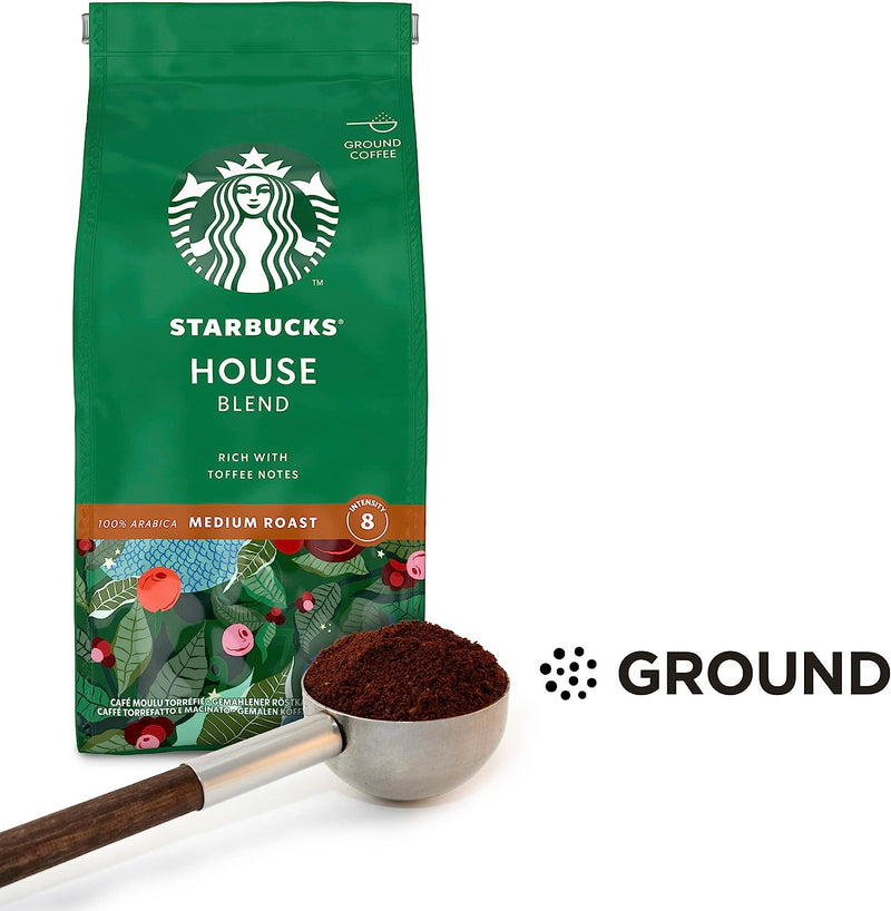 Starbucks Medium House Blend Ground Filter Coffee, 100% Arabica, 200g