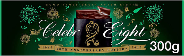 AFTER EIGHT - Dark Mint Chocolate Thins Carton of Mint Chocolates, 300g (Pack of 1) - ONE CLICK SUPPLIES