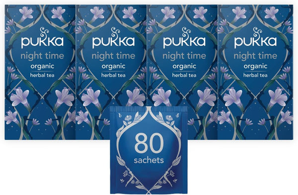 Pukka Tea Night Time Individually Wrapped Enveloped Tea 20's