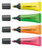 STABILO NEON Highlighter Chisel Tip 2-5mm Line Assorted Colours (Wallet 4) - 72/4-1 - ONE CLICK SUPPLIES