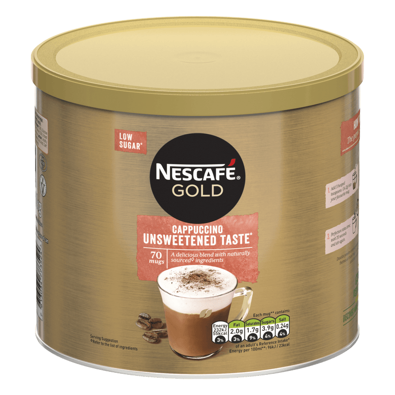Nescafe Gold Cappuccino Unsweetened Taste 1kg - ONE CLICK SUPPLIES