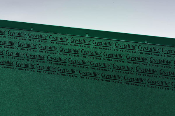Rexel Crystalfile Classic A4 Suspension File Manilla 15mm V Base Green (Pack 50) 78045 - ONE CLICK SUPPLIES