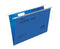 Rexel Crystalfile Classic Foolscap Suspension File Manilla 15mm V Base Blue (Pack 50) 78143 - ONE CLICK SUPPLIES
