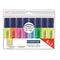 Staedtler Textsurfer Classic Highlighter Line Width 2.5-4.7mm Assorted Code 364AWP8 Pack 6 + 2 FREE - ONE CLICK SUPPLIES