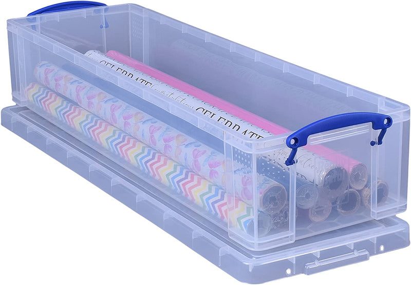 Really Useful Clear Plastic Storage Box 22 Litre - ONE CLICK SUPPLIES