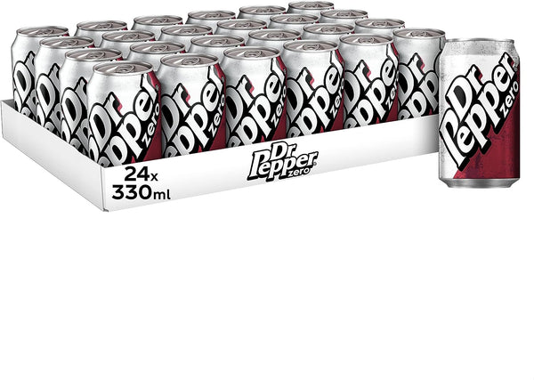 Dr Pepper Zero Cans Pack 24 x 330ml