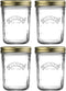 Kilner Wide Mouth Screw Top Lid Preserving Glass Jar 0.35 Litre Transparent