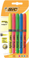 Bic Grip Highlighter Pen Chisel Tip 1.6-3.3mm Line Assorted Colours (Pack 5) - 824758 - ONE CLICK SUPPLIES