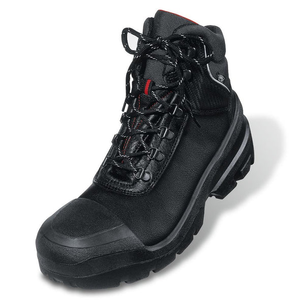 Uvex Quatro Leather Safety Boot Black Size { All Sizes} - ONE CLICK SUPPLIES
