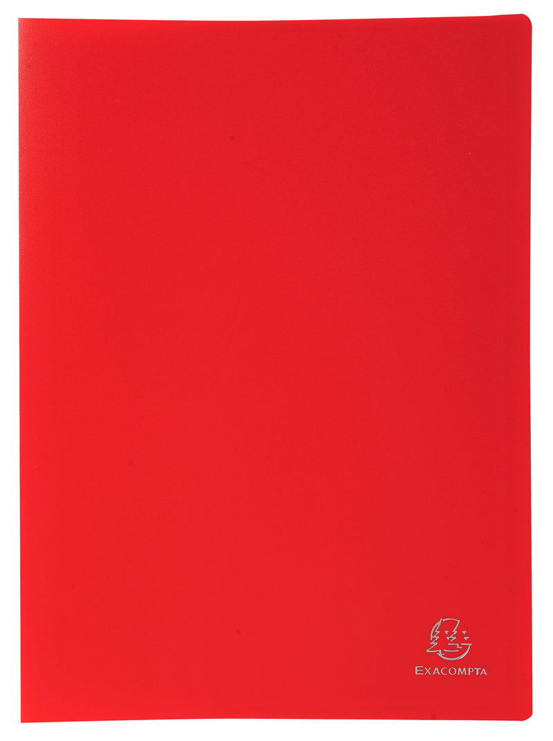 Exacompta A4 Display Book Soft Eco Polypropylene 20 Pocket Red - 8525E - ONE CLICK SUPPLIES