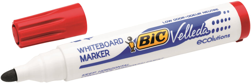 Bic Velleda 1701 Whiteboard Marker Bullet Tip 1.5mm Line Red (Pack 12) - 904939 - ONE CLICK SUPPLIES