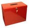 Cathedral Metal File Box Home Office Foolscap Red HORD - ONE CLICK SUPPLIES