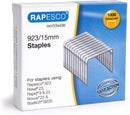 Rapesco 923/15mm Galvanised Heavy Duty Staples (Pack of 1000) - ONE CLICK SUPPLIES