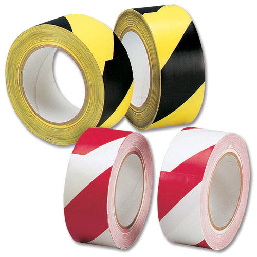 Black & Yellow Packaging Hazard Tape - ONE CLICK SUPPLIES