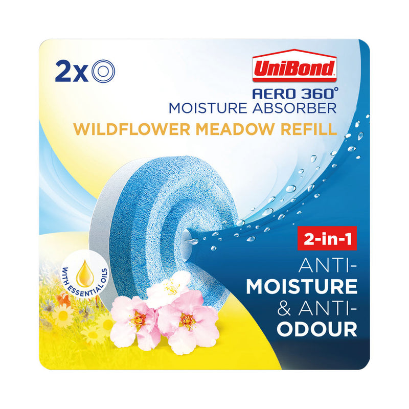 Unibond Aero 360 Flower Meadows Tablets Pack 2's - ONE CLICK SUPPLIES