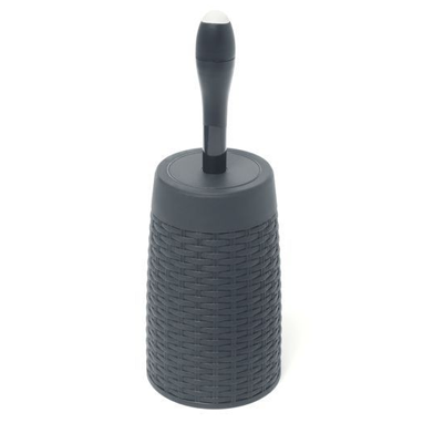 Addis Charcoal Rattan Toilet Brush & Holder - ONE CLICK SUPPLIES