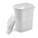 Addis White Linen Laundry Hamper 60 Litre - ONE CLICK SUPPLIES