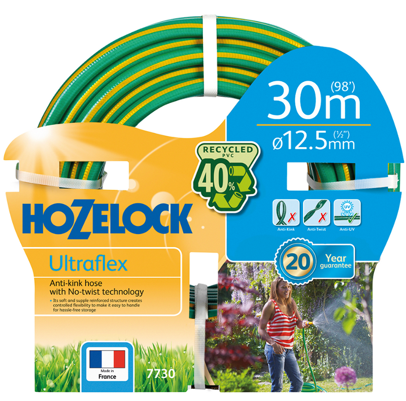 Hozelock UltraFlex Hose, 30 m, Green {7730}. - ONE CLICK SUPPLIES