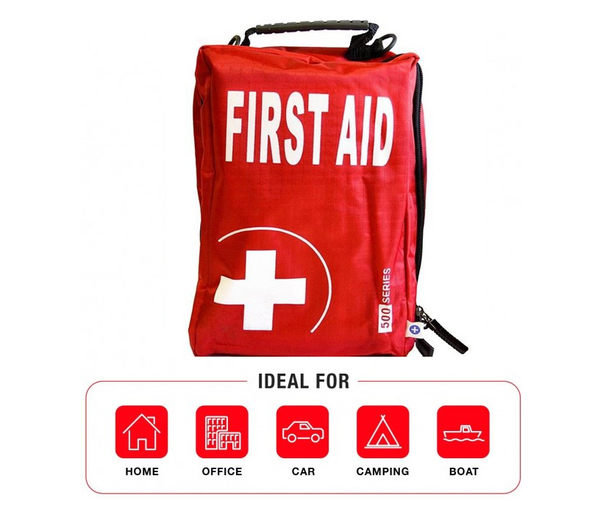 Blue Dot Motorist First Aid Kit Packed In Series Bag Red - 1047196