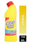 Clean And Fresh Thick Citrus Bleach 750ml - ONE CLICK SUPPLIES