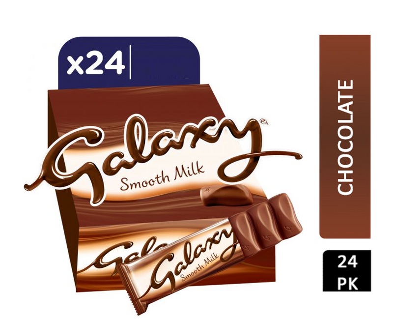 Galaxy Smooth Milk Chocolate Bars (Pack of 24) - ONE CLICK SUPPLIES