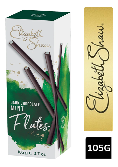 Elizabeth Shaw Dark Chocolate Mint Flutes 105g - ONE CLICK SUPPLIES