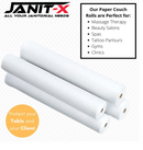 Janit-X 20" 40m, White 2 Ply Hygiene Couch Roll - ONE CLICK SUPPLIES