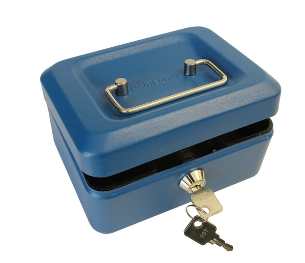 Cathedral Cash Box 6 Inch Blue CBBL6 - ONE CLICK SUPPLIES