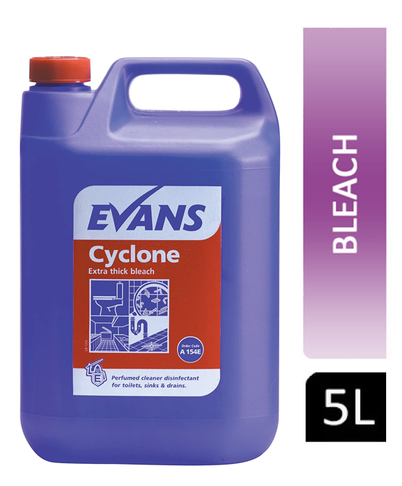 Evans Vanodine Cyclone Extra Thick Bleach 5 Litre - ONE CLICK SUPPLIES