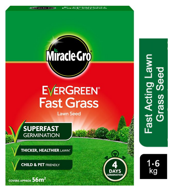 Miracle-Gro® Evergreen Fast Grass Lawn Seed 1.6kg - ONE CLICK SUPPLIES