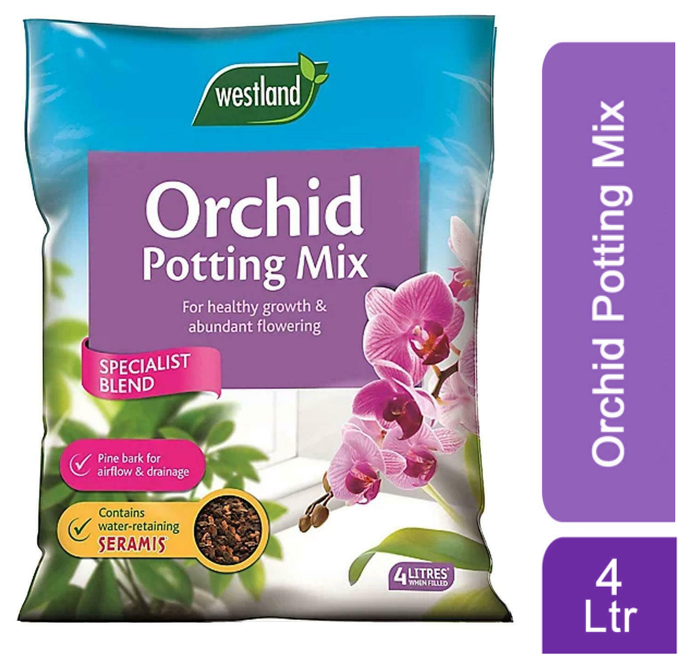 Westland Orchid Potting Mix Enriched with Seramis 4 Litre - ONE CLICK SUPPLIES