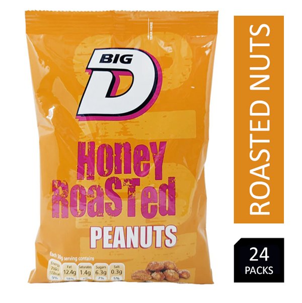 Big D Honey Roasted Peanuts 24 x 160g