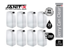 Janit-X 25L EcoStacker Container/Jerry Can CLEAR Includes Screw Top {Food Compliant}
