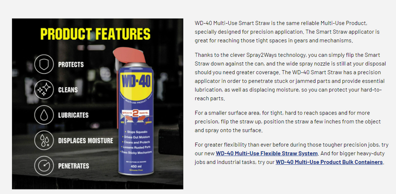 WD-40 Multi-Use Product Smart Straw 450ml - ONE CLICK SUPPLIES