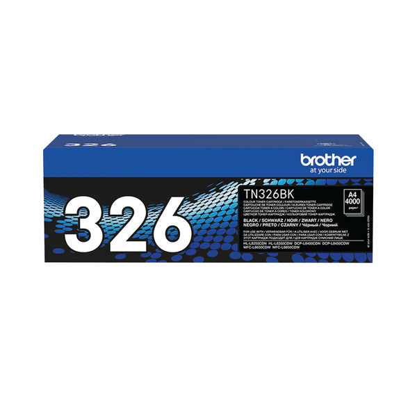 Brother TN326BK Black Toner Cartridge High Capacity TN-326BK - ONE CLICK SUPPLIES