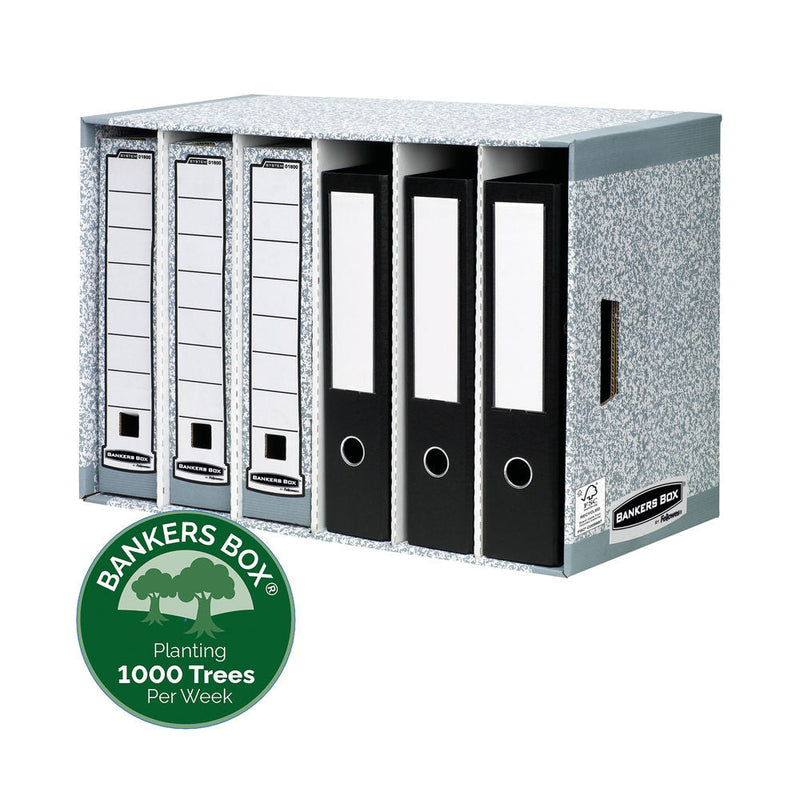 Fellowes 1880 R-Kive Grey Bankers Box Store Module A4 / Foolscap (Pack of 5) - ONE CLICK SUPPLIES
