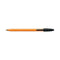 Bic Orange Fine Ballpoint Pen Black (Pack of 20) 1199110114 - ONE CLICK SUPPLIES