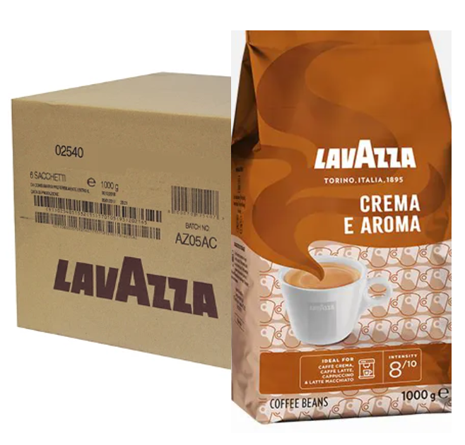 Lavazza Crema e Aroma Coffee Beans 1kg {Brown} - ONE CLICK SUPPLIES