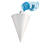 Belgravia Branded 4oz Water Drinking Cone Cup White ACPACC04 - ONE CLICK SUPPLIES