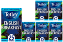 Tetley English Breakfast Individually Wrapped Envelopes 25's - ONE CLICK SUPPLIES