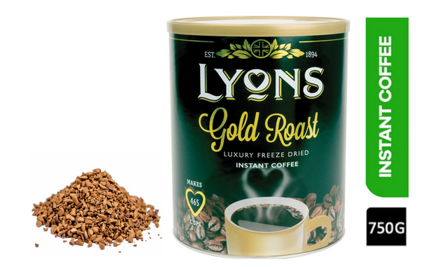 Lyons Gold Roast Freeze Dried Instant Coffee 750g - ONE CLICK SUPPLIES