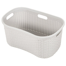 Addis Light Grey Rattan Hipster Laundry Basket - ONE CLICK SUPPLIES