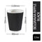 Belgravia 12oz/35cl Triple Walled Black Ripple Paper Cups - ONE CLICK SUPPLIES