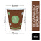 Belgravia 25cl/8oz Biodegradable Brown & Green Ripple Cup (Pack of 25) - ONE CLICK SUPPLIES