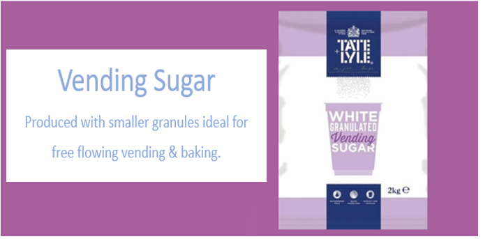 Tate & Lyle White Fine Ground Sugar 2kg, Suitable for Vending, Baking or Everyday Use.